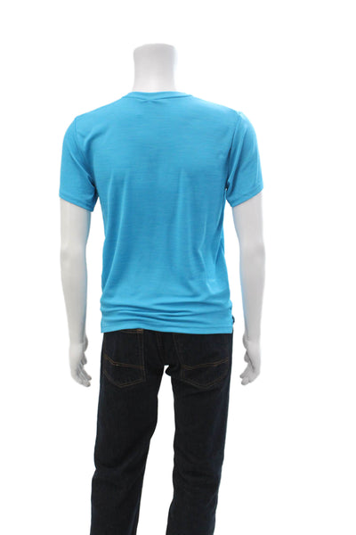 Nike Mens Blue Sports T-Shirt Short Sleeve Crew Neck Polyester Size S