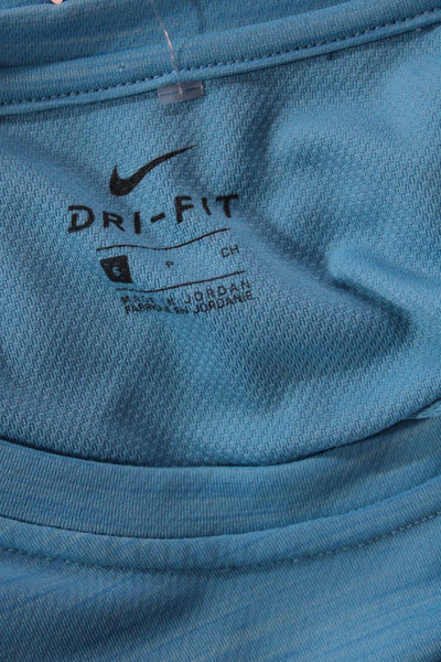 Nike Mens Blue Sports T-Shirt Short Sleeve Crew Neck Polyester Size S