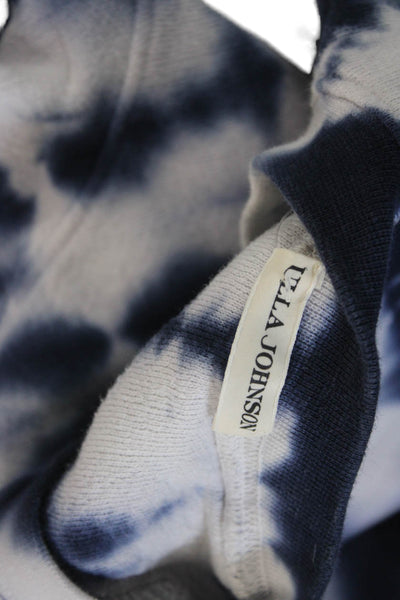 Ulla Johnson Womens Pullover Sweatshirt Dark Blue Crew Neck Long Sleeve Size S
