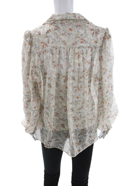 Paola Zuin Women Beige Silk Floral Camisole Size 40