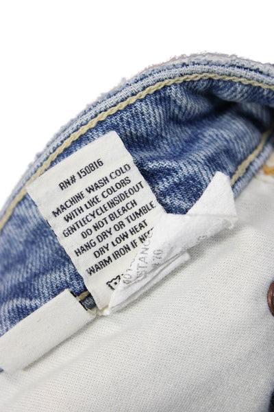 Trave Unisex Light Blue Straight Jeans High Rise Size 30