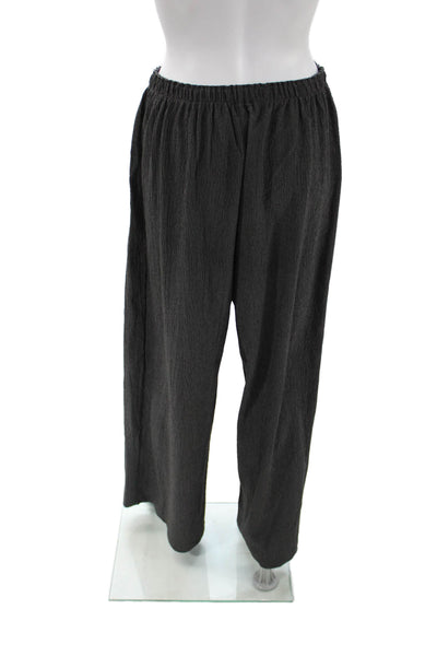 Zara Unisex Black Bohemian Solid Drawstring Polyester Blend Sweatpants Size L