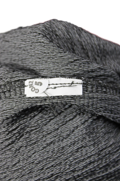 Zara Unisex Black Bohemian Solid Drawstring Polyester Blend Sweatpants Size L
