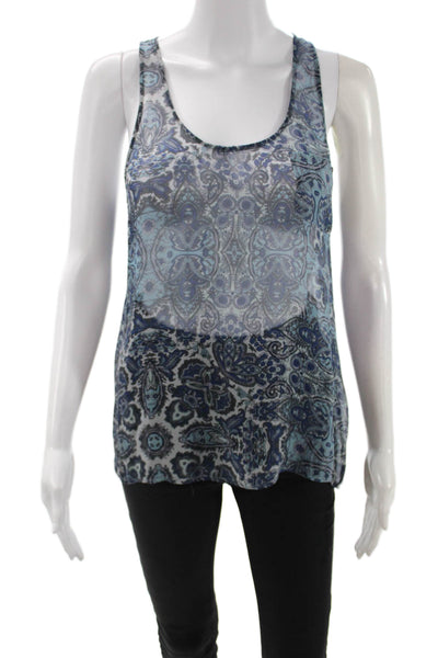 Joie Women Silk Paisley Camisole Sleeveless Round Neck Boho Size S