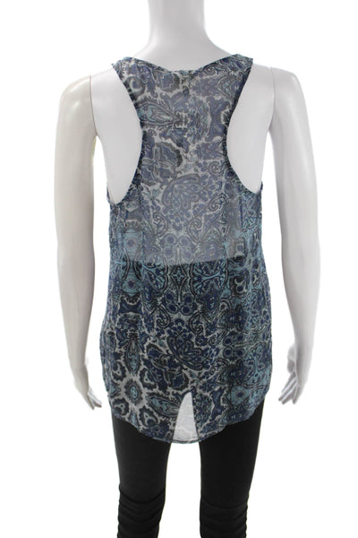 Joie Women Silk Paisley Camisole Sleeveless Round Neck Boho Size S