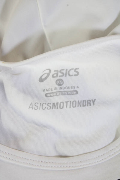 Asics Women Bodycon Tank Dress White Sleeveless Crew Neck Size XS