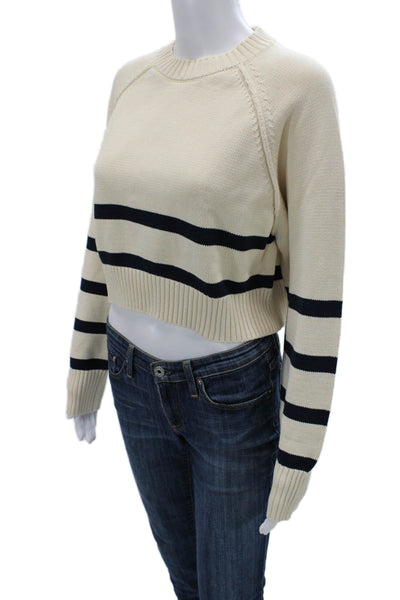 sundays by wearesundays Unisex Beige Striped Pullover Sweater Size S