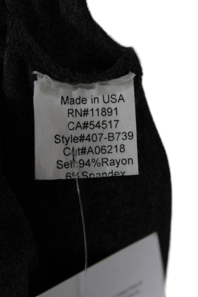 Bailey 44 Womens Dark Gray V Neck Sleeveless Tank Rayon Spandex Size XS