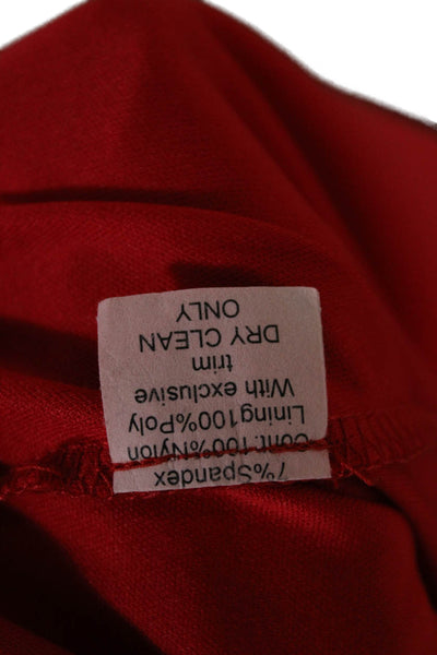 Bailey 44 Womens Bodycon Mini Dress Red Square Neck Sleeveless Size XS