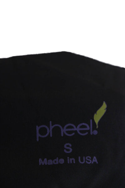 Pheel Womens Capri Leggings Green Army Size S