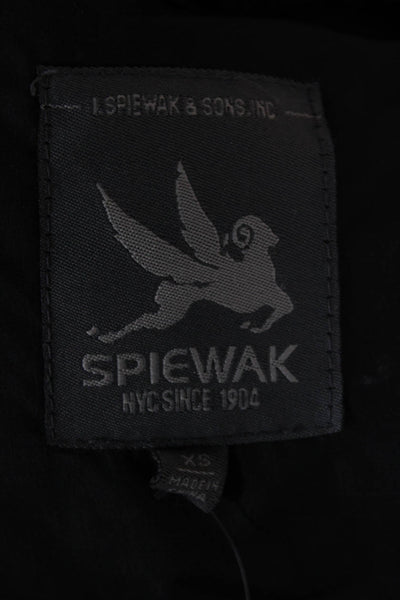Spiewak Women Quilted Puffer Jacket Black Drawstring Size XS