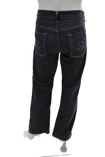 7 For All Mankind Mens Straight Jeans Dark Gray Button Size 36