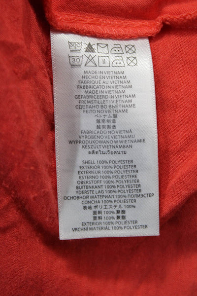 Michael Michael Kors Women Sleeveless Orange Tunic Zip 100% Polyester Size M