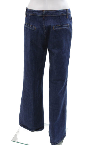 Heartless Jeans Women Flared Wide Leg Dark Blue Jeans Size L