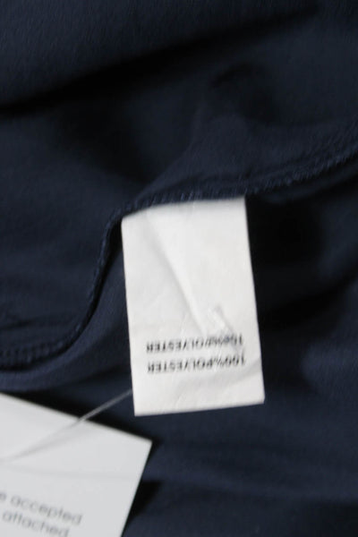 Ramy Brook Women Dark Blue Sleeveless Tunic Silk Blend Zip Size XS