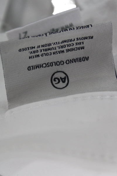 AG Adriano Goldschmied Womens Cropped Skinny Ankle Jeans White Size 27