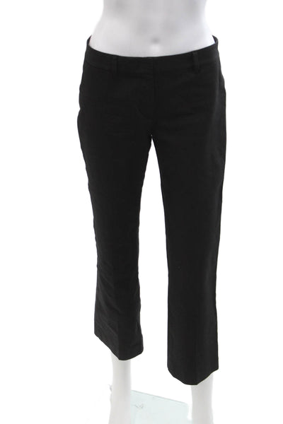 Theory Womens Cropped Dress Pants Black Size 4