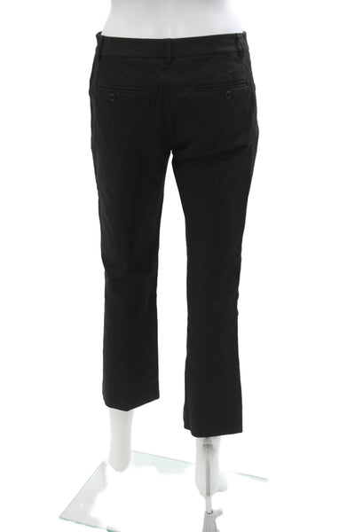 Theory Womens Cropped Dress Pants Black Size 4