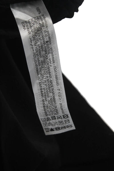 Zara Unisex Cargo Windbreaker Pants Black Drawstring Polyamide Size XS
