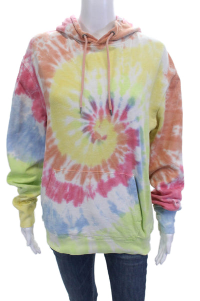 J Crew Unisex Pullover Hoodie Multi Color Cotton Long Sleeve Size M