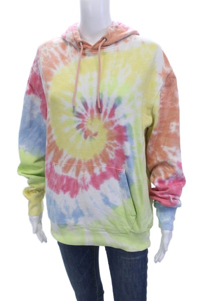 J Crew Unisex Pullover Hoodie Multi Color Cotton Long Sleeve Size M