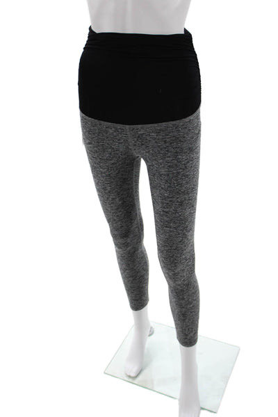 Beyond the Bump Womens Maternity Ankle Leggings Black Size XS