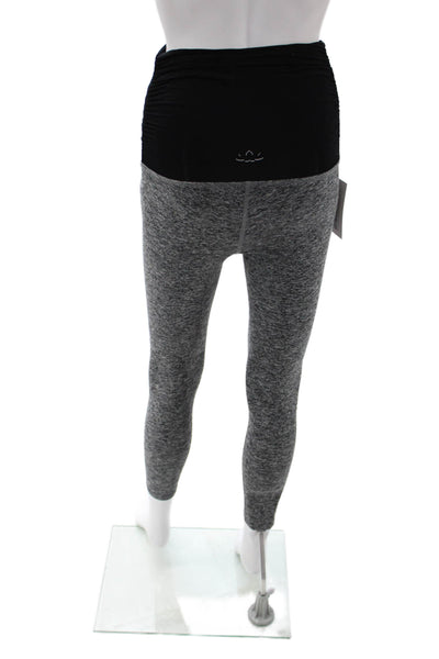 Beyond the Bump Womens Maternity Ankle Leggings Black Size XS