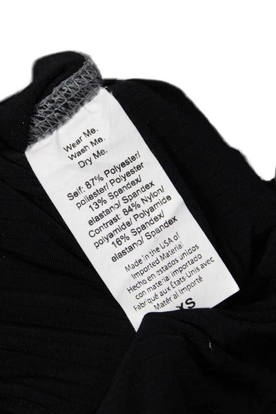 Beyond the Bump Womens Maternity Ankle Leggings Black Size XS