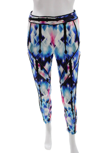 Milly Womens Black Ankle Leggings Polyester Geometric Size S