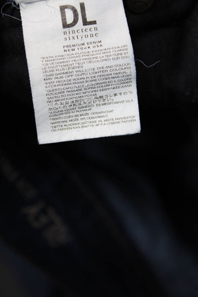 DL1961 Women Boyfriend Cropped Dark Blue Jeans Size 26