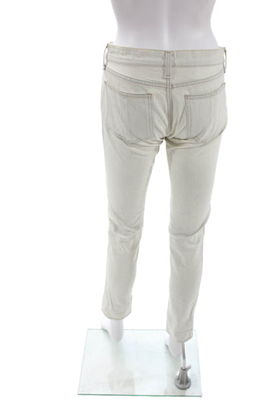 Rag & Bone Jean Womens Ankle Skinny Jeans Beige Low Rise Size 25
