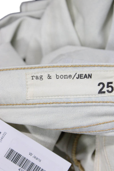 Rag & Bone Jean Womens Ankle Skinny Jeans Beige Low Rise Size 25