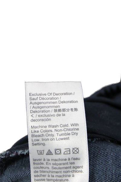 Madewell Women Ankle Skinny High Rise Dark Blue Jeans Size 25