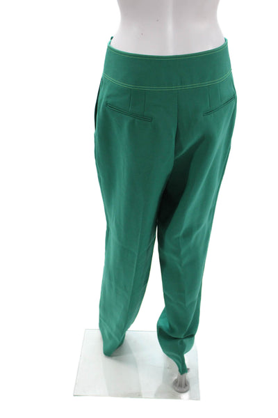Christopher John Rogers Women Dress Pants Green Zip Size 6