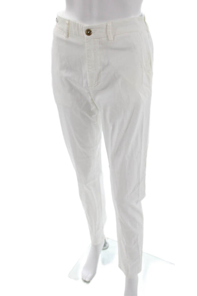 Teleria Zed Unisex White Chino Pants Designer Size 29