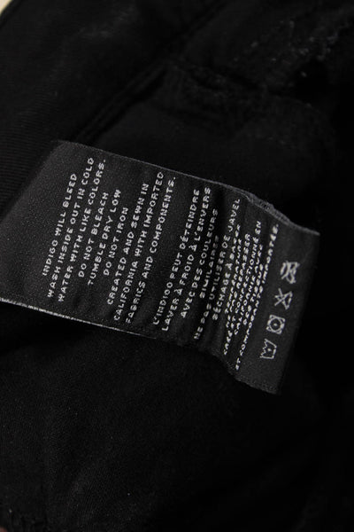 J Brand Women Jegging Pants Black Button Cotton Modal Polyester Size 27