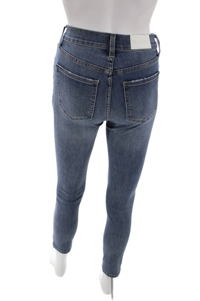 Pistola Women Dark Blue Ankle Skinny Jeans High Rise Size 24