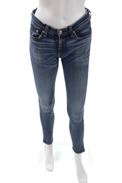 Rag & Bone Jean Womens Blue Ankle Skinny High Rise Jeans Size 27