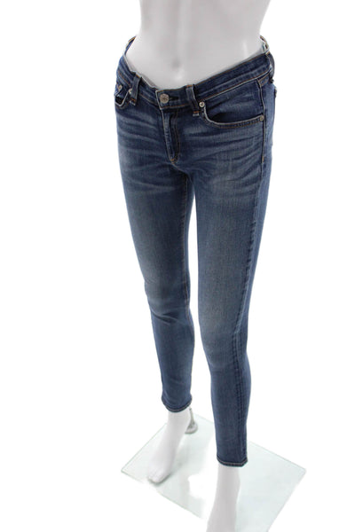 Rag & Bone Jean Womens Blue Ankle Skinny High Rise Jeans Size 27