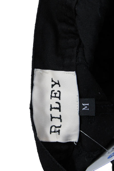Riley Mens Cargo Pants Black 98% Cotton 2% Lycra Inseam 30 Size M