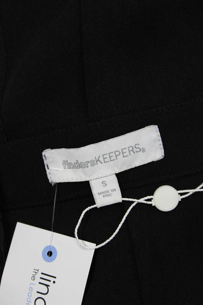 Finders Keepers Women Jumpsuit Romper V Neck Sleeveless Black Size S