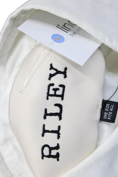 Riley Women Cropped Button-Up White Cotton Long Sleeve Size One Size