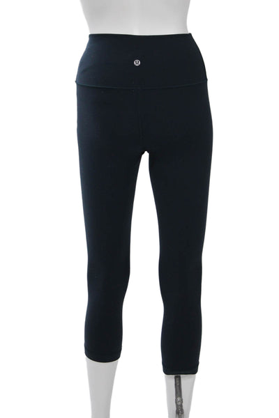 Lululemon Women Black Cropped Capri Leggings Size 4
