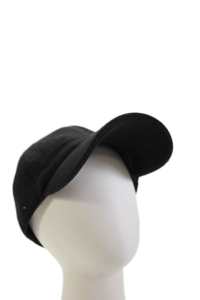 The Row Womens Silk Baseball Cap Hat Black Size Medium