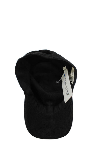 The Row Womens Silk Baseball Cap Hat Black Size Medium
