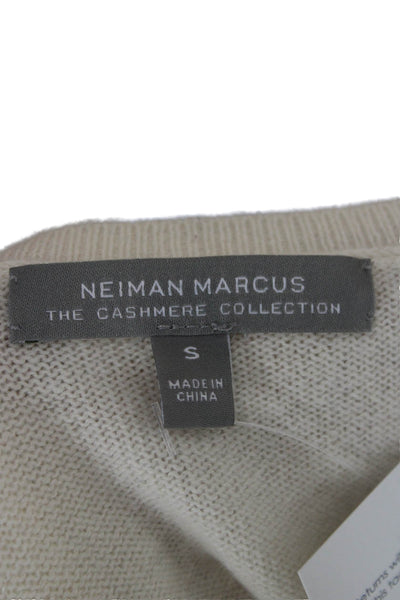 Neiman Marcus Women White Baby Alpaca Pullover Sweater Long Sleeve Size S