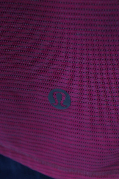 Lululemon Womens Pink Nylon Blend Basic Sleeveless Tank Crew Neck Size S