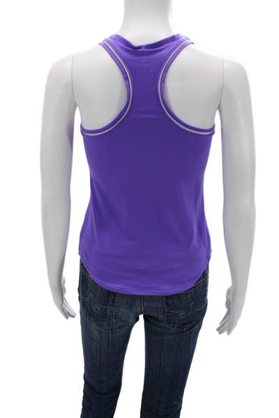 Nike Womens Jersey Tank Purple High Neck Sleeveless Sports Size XS
