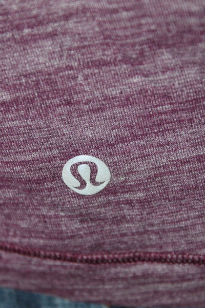 Lululemon Women Basic Purple Nylon Blend Crew Neck Sleeveless Tank Size S