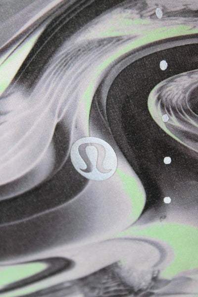 Lululemon Womens Black Graphic Art Sleeveless Tank Crew Neck Size 2